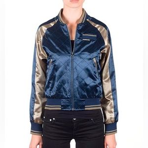 Vintage Members Only satin bomber jacket